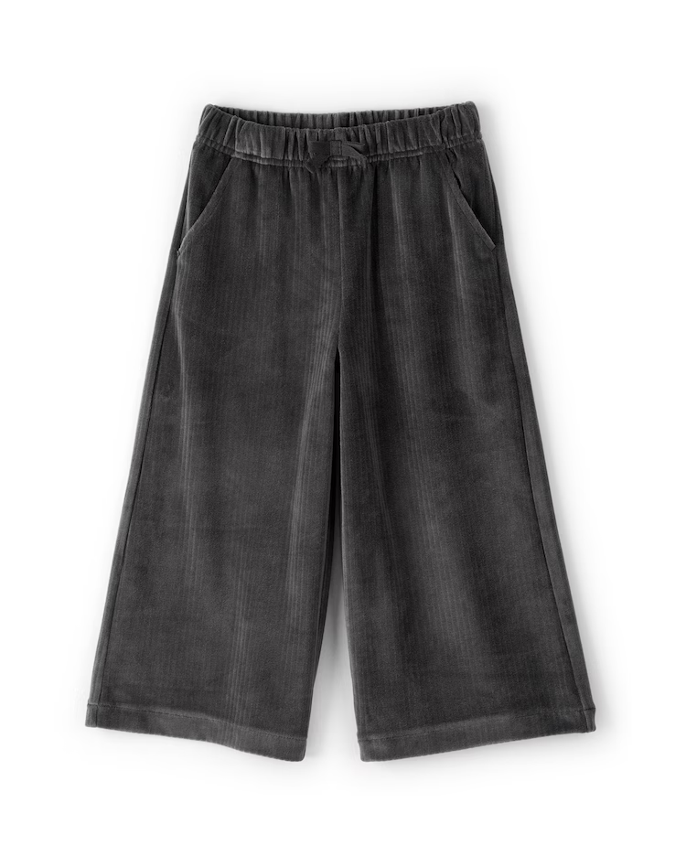 Calça infantil relaxed em plush - cinza | Carter's