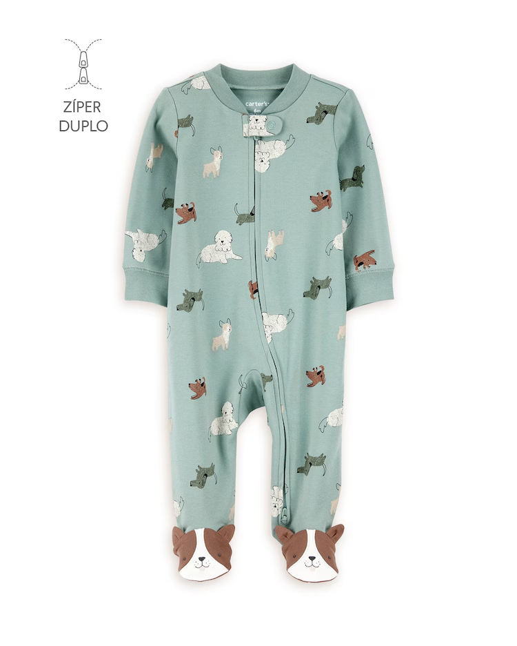 Macacão Carter's bebê menino com pezinho estampado