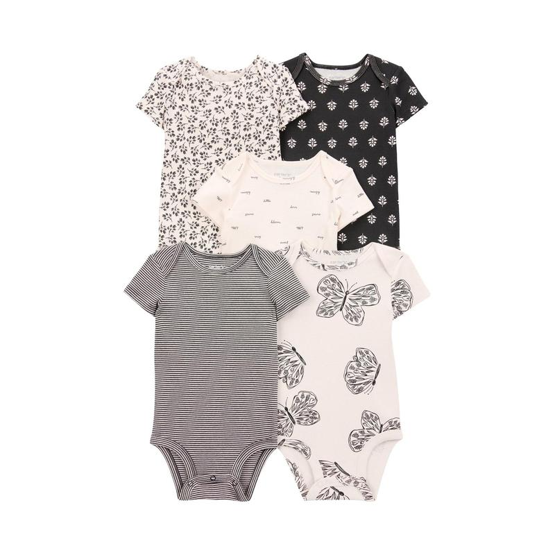 Kit body bebê 5 peças borboletas | Carter's